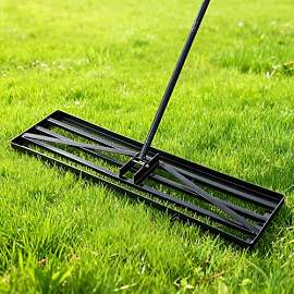 Rasen-Nivellierrechen 110x30cm Garten Lawn