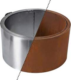 Rasenkante Metall 10m x 15cm 0,5mm Cortenstahl