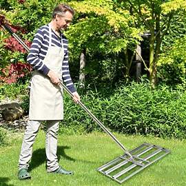 Rasenrakel 75x25cm Rasen Rakel, Garten Rasenrakel
