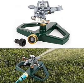 Rasensprenger mit Metallsockel, Lawn Sprinkler