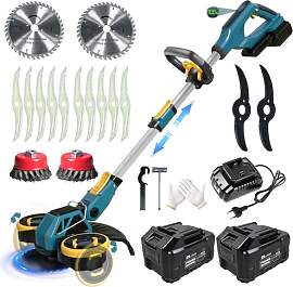 Rasentrimmer mit Akku, 21V Akku Rasentrimmer für