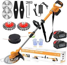 Rasentrimmer mit Akku, 4 in 1 Rasentrimmer mit
