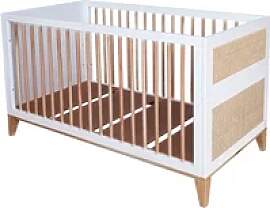 Rattan-Kinderbett Théo Bébé Nami 70x140