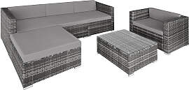 Rattan Lounge Milano - grau