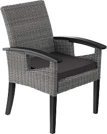Rattan Stuhl Rosarno - grau