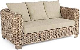 Rattansofa Fortaleza, Mangoholz und Rattan,