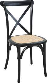 Rattanstuhl SIT, schwarz (schwarz, natur, schwarz, 