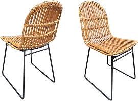 Rattanstuhl SIT "T-RATTAN CHAIR", beige