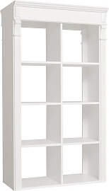 Raumteiler Bücherregal-Aufsatz Landhausstil natur 