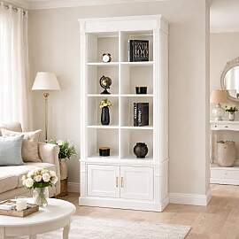 Raumteiler Bücherregal Landhausstil weiß lackiert