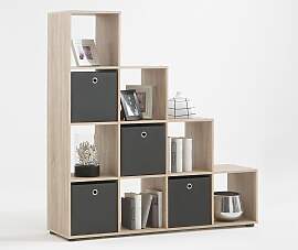 Raumteilerregal FMD "Mega 2", braun