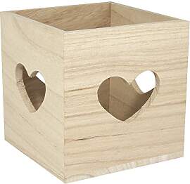 Rayher 62286000 Holz Teelichthalter FSC Mix