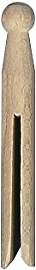 Rayher 6400500 Rundkopf-Wäscheklammern Holz, 11