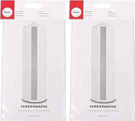 Rayher Hobby 3103722 Verzierwachs, Silber, 2