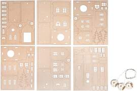 Rayher Holzbausatz Lichterdorf, FSC Mix Credit,
