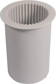 Rayher Silikon-Gießform Stumpenkerze, geriffelt,