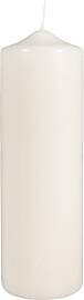 Rayher Stumpenkerze, creme, rund, 100% Paraffin,