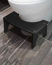 RayLove Physiologischer Toilettenhocker aus Bambus 