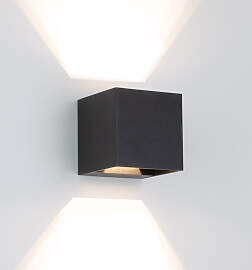 Reach Up und Down Wandleuchte Schwarz mit LED