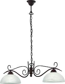 REALITY LEUCHTEN Pendelleuchte, braun, 2, H: 25cm, 