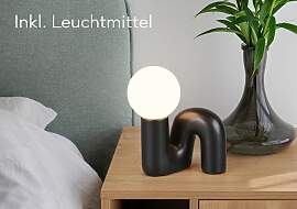 REALITY LEUCHTEN Tischleuchte "QUINN, Keramik 