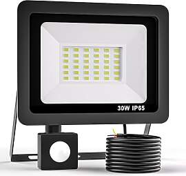 Realky 30W LED Strahler mit Bewegungsmelder,