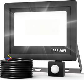 Realky 50W LED Strahler mit Bewegungsmelder,