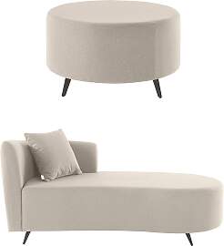 Recamiere HOME AFFAIRE "Hulby", beige