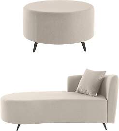 Recamiere HOME AFFAIRE "Hulby", beige