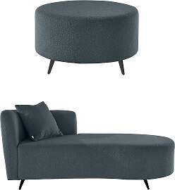 Recamiere HOME AFFAIRE "Hulby", blau