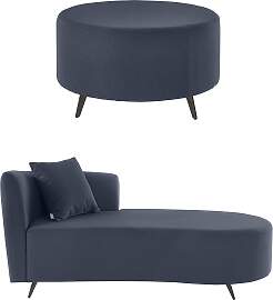 Recamiere HOME AFFAIRE "Hulby", blau