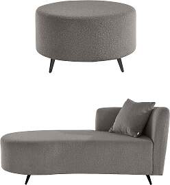 Recamiere HOME AFFAIRE "Hulby", grau