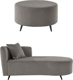 Recamiere HOME AFFAIRE "Hulby", grau