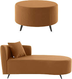 Recamiere HOME AFFAIRE "Hulby", rosa