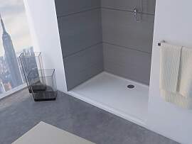 Rechteckduschwanne MARWELL, weiß (alpinweiß),