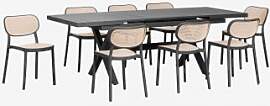 Rechteckiger Ausziehbarer Esstisch 180-240x90 Cm