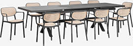 Rechteckiger Ausziehbarer Tisch 240-300x100 Cm Aus 