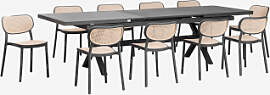 Rechteckiger Ausziehbarer Tisch 240-300x100 Cm Aus 