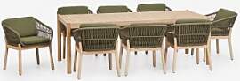 Rechteckiger Esstisch 220x100 Cm Und 8