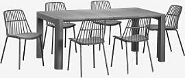 Rechteckiger Esstisch-set 180x100 Cm Arnadine Und