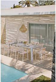 Rechteckiger Esstisch-set 220x100 Cm Arnadine Und