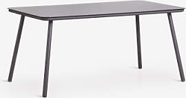 Rechteckiger Gartentisch 160x90 Cm Aus Arhiza-glas 