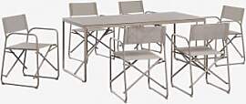 Rechteckiger Gartentisch 185x85 Cm Mit 6