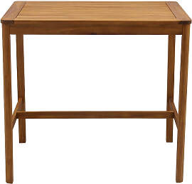 Rechteckiger Gartentisch aus Massivholz L120 cm