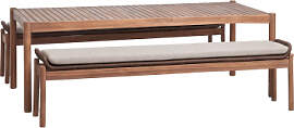 Rechteckiger Tisch-set 180x90 Cm Und 2