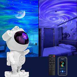 Recsg Astronaut Galaxy Projektor, Bluetooth Musik