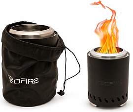 REDFIRE Pellet Tischkamin Volcano Medium, schwarz