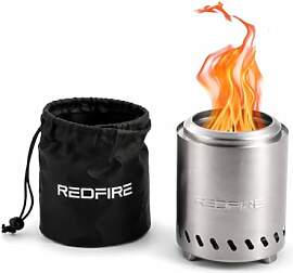 REDFIRE Pellet Tischkamin Volcano Medium, Silber