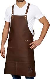 REDSALT® Premium Lederschürze 100% Büffel Leder 