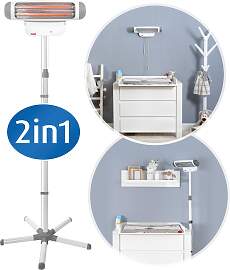 Reer Heizstrahler 2-in-1 FeelWell mit Standfuß